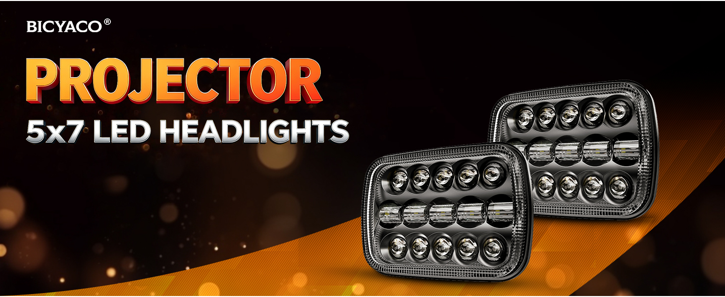 5x7 led headlights