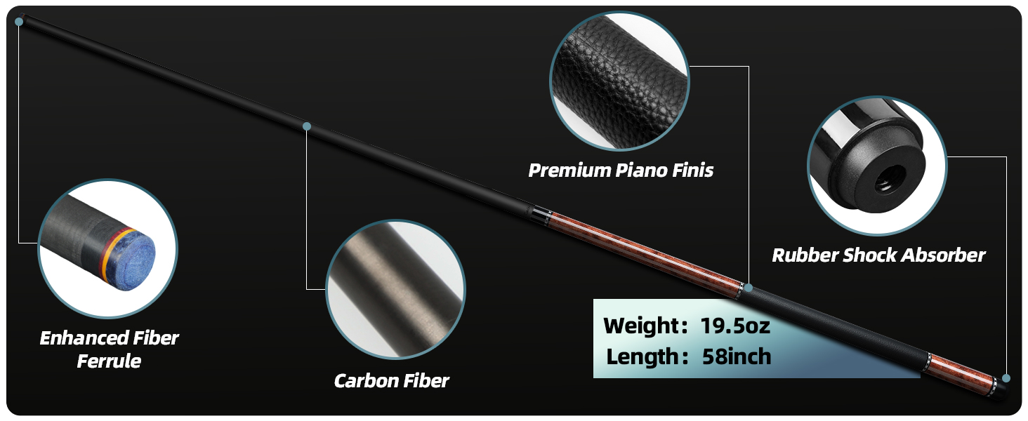 Carbon Fiber Pool Sticks Shaft