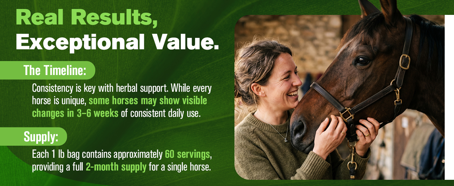 Silver Lining Herbs Pituitary Support for Horses Herbal Equine Supplement