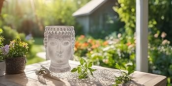 garden Buddha planter