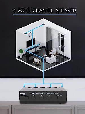 yle Home 4-Zone Channel Speaker Switch Selector