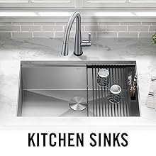 tops down image of a kitchen sink
