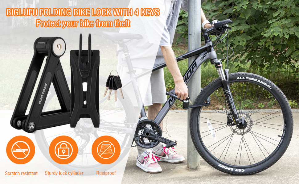 folding bike lock