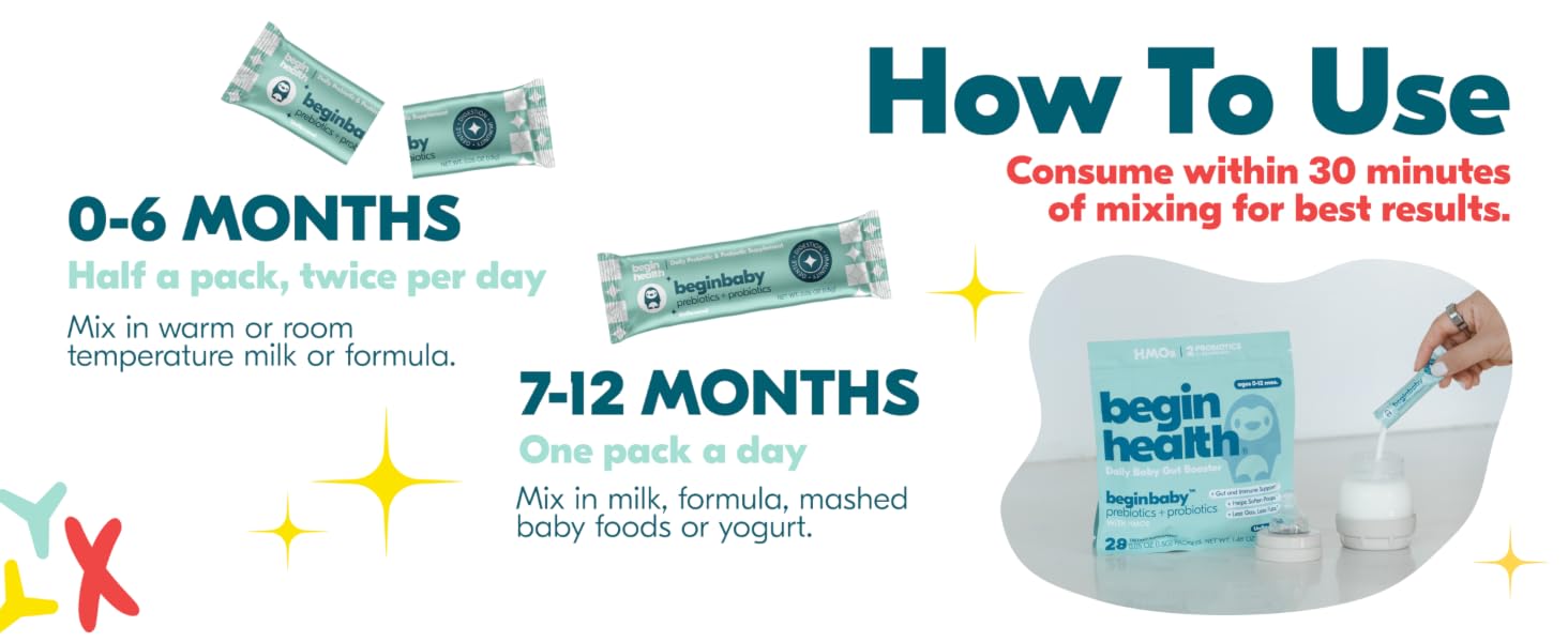 how to use for 0 - 6 and 7-12 month old babies