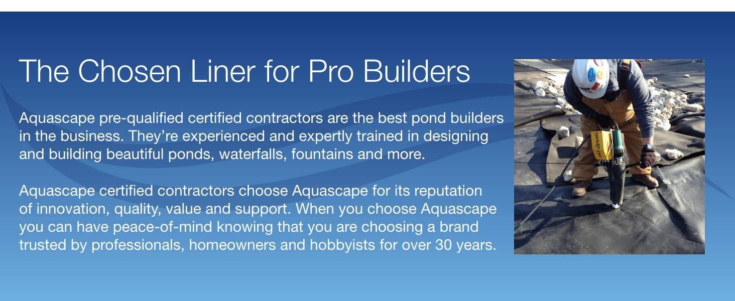 Aquascape Liners, pro builders