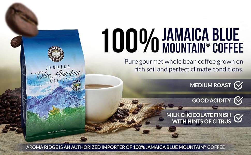100% Jamaica Blue Mountain Coffee
