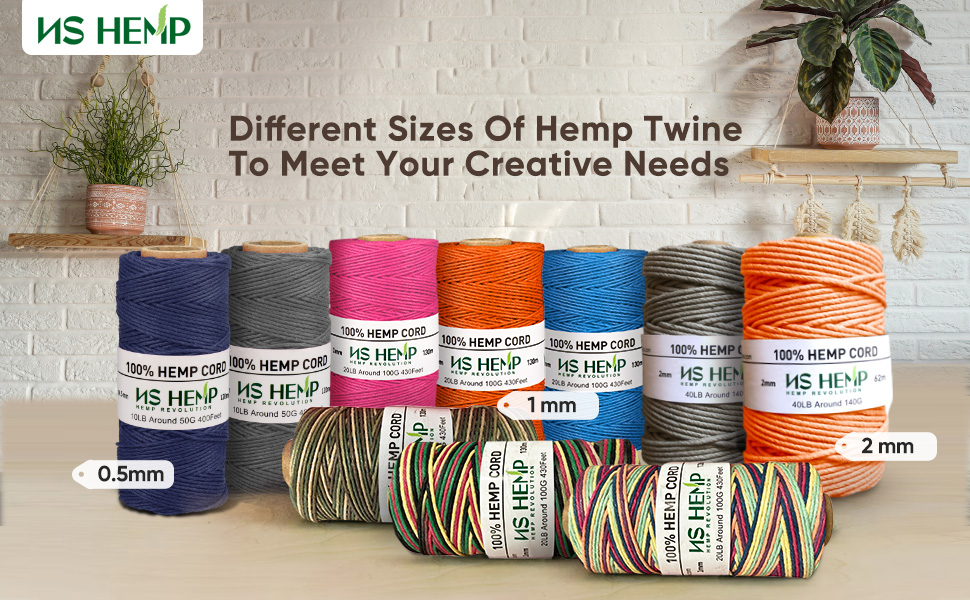 100% Hemp Cord String, Hemp Twine