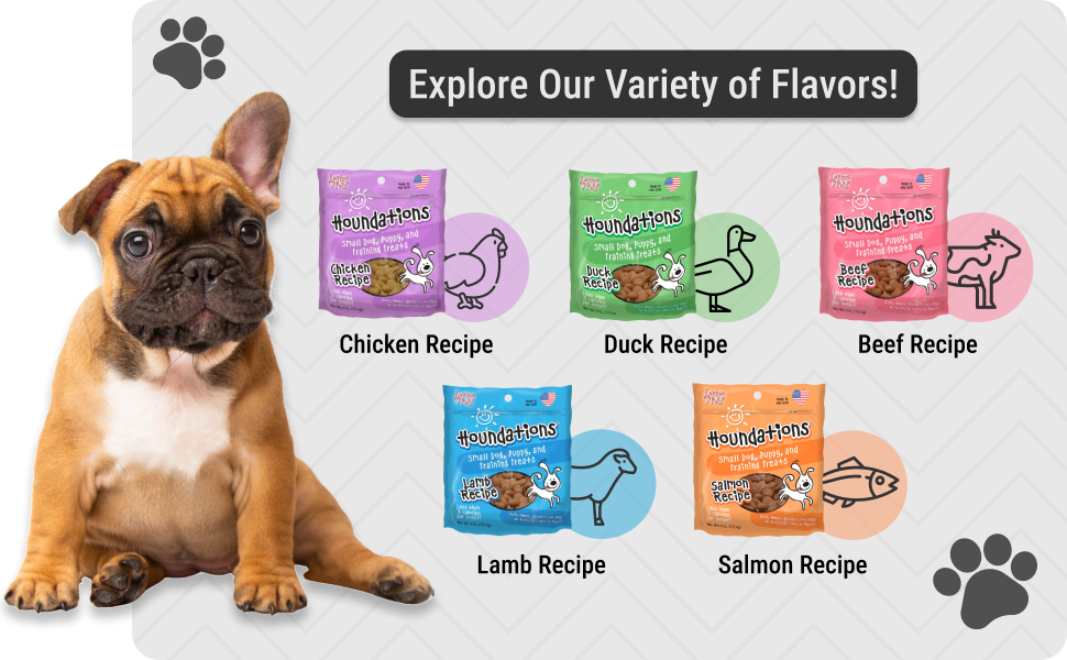 Chicken, Duck, Beef, Lamb, and Salmon Flavors