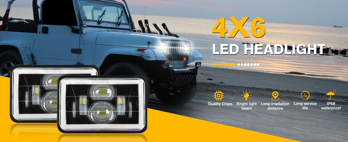 4x6 LED Headlight