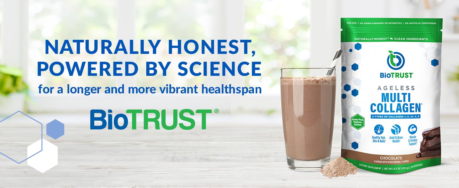 Naturally honest formulas powered by science for a more vibrant health span