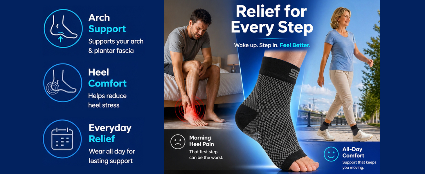 sb sox plantar fasciitis relief socks for men and women