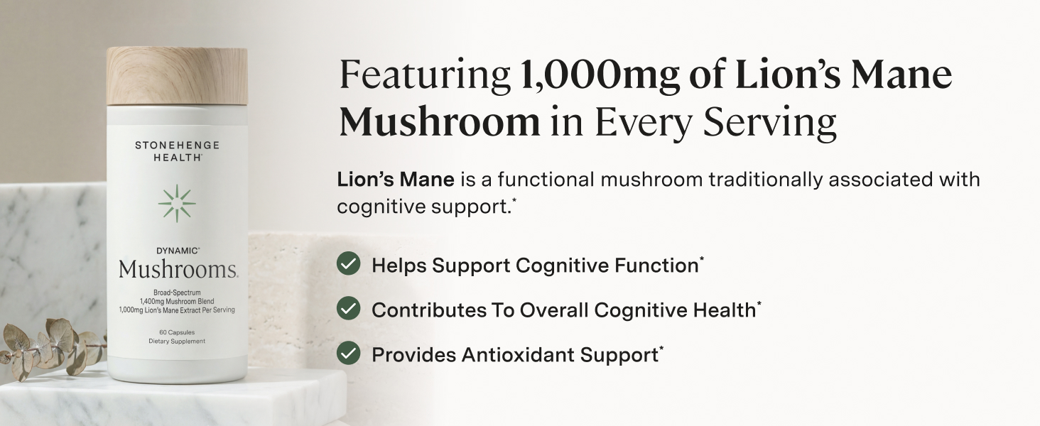 Stonehenge Health Dynamic Mushrooms