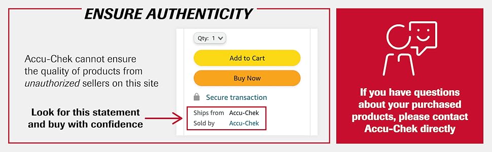 Ensure quality authenticity by verifying seller. Confirm selection ships from Accu Chek
