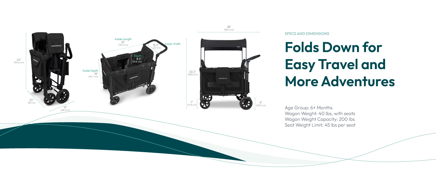 WONDERFOLD W2 Original+ Stroller Wagon