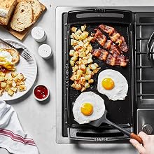 Staub, Cast Iron, Griddle, Double burner, Plancha, cast iron cookware