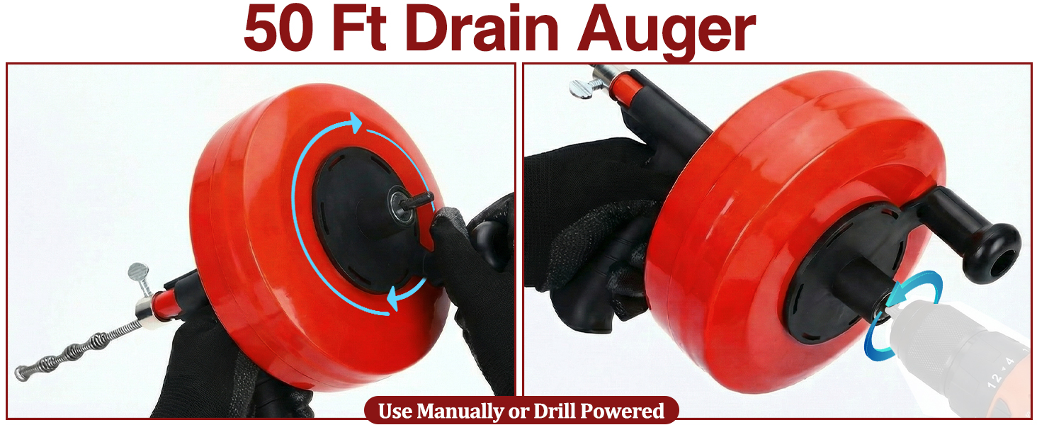 50 Ft Drain Auger