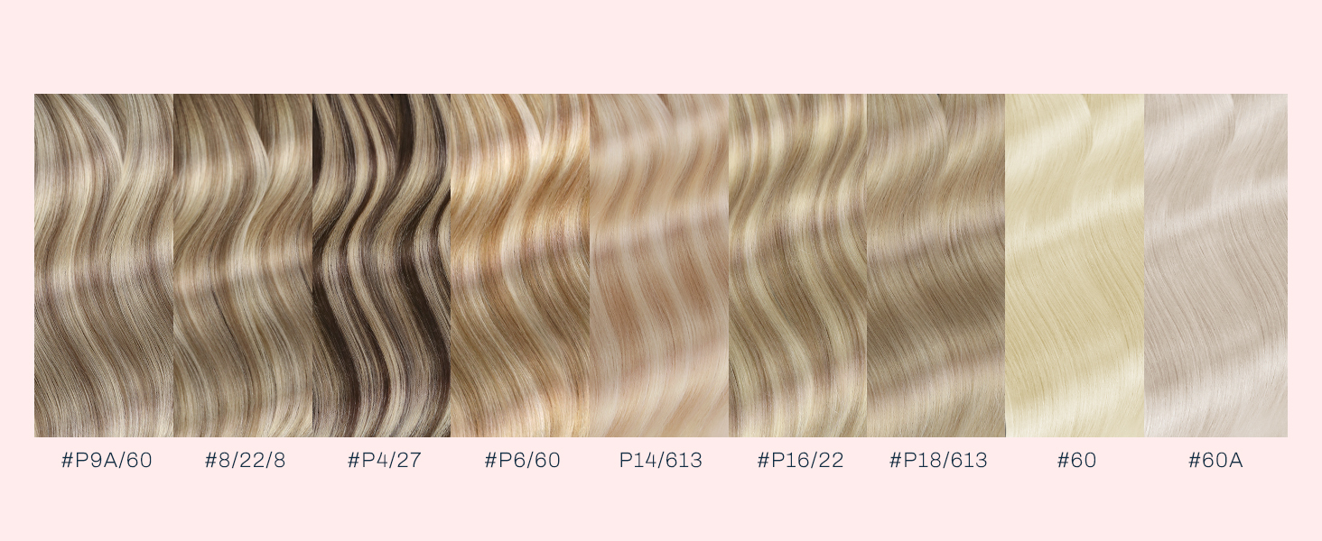 tape in hair extensions human hair extenciones de cabello humano 100 natural rizado colores claros