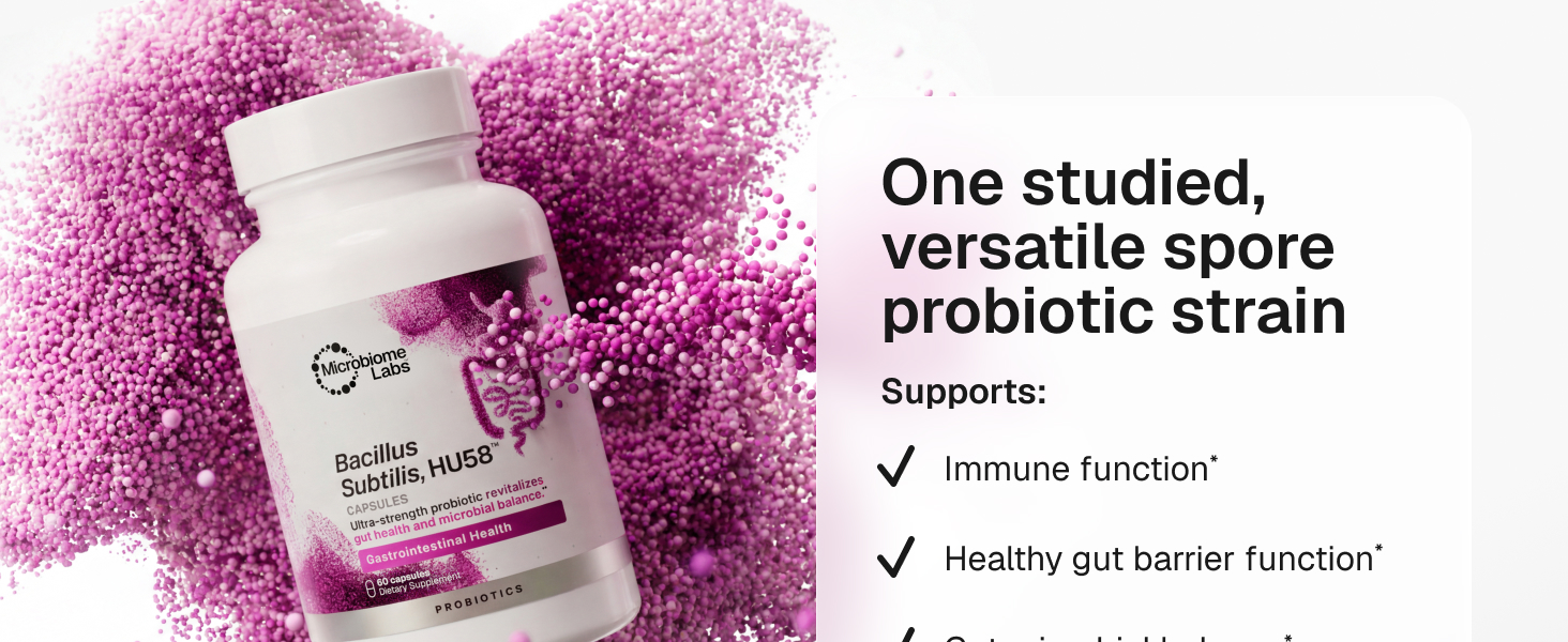 hu58 spore based probiotic supplement for gut health