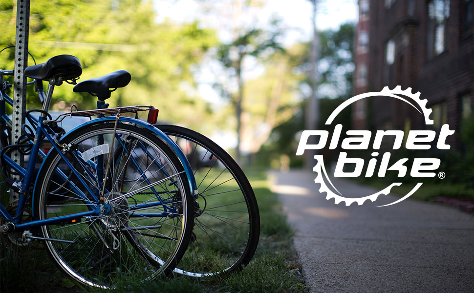 Planet Bike accessories lights racks fenders bicycle locks pumps bottle cages