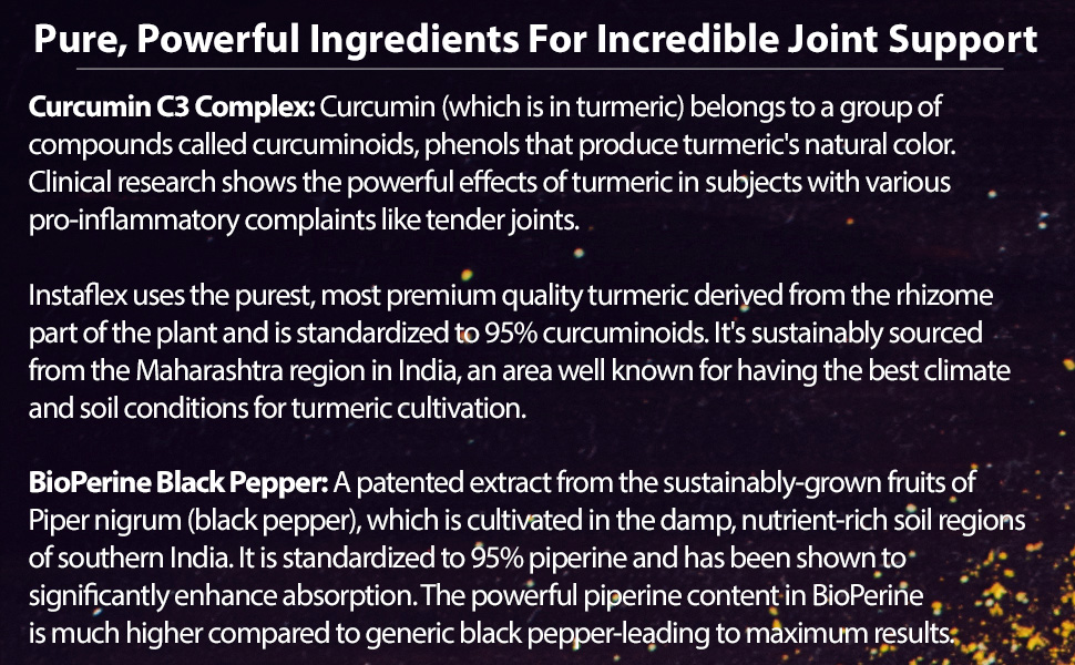 Instaflex Super Turmeric support benefits ingredients