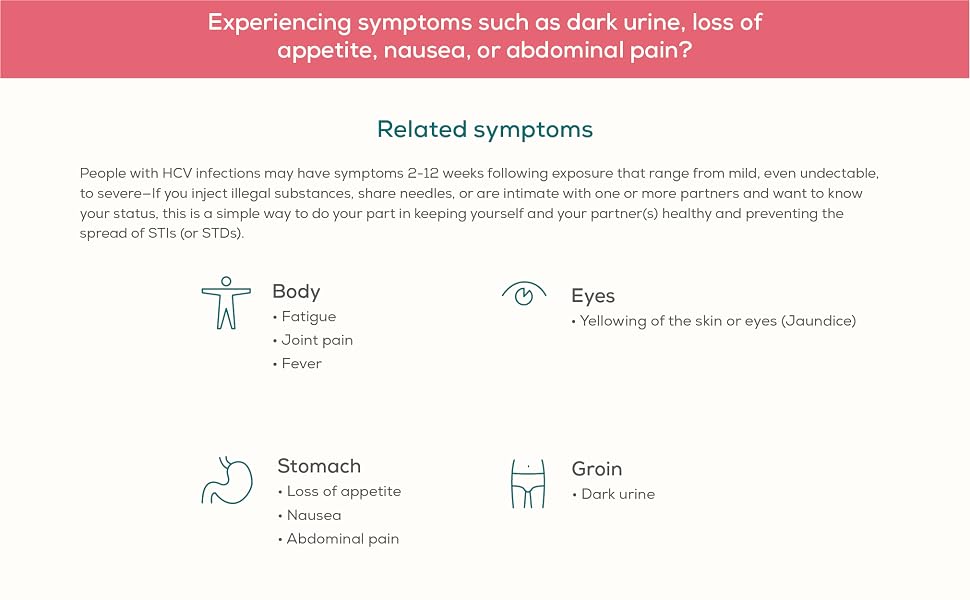 at home HCV STI STD discreet detection kit check for Hepatitis C
