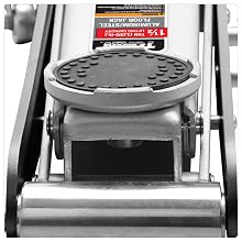 Torin Hydraulic Low Profile Aluminum Floor Jack, 1.5 Ton (3,000 lb) Capacity
