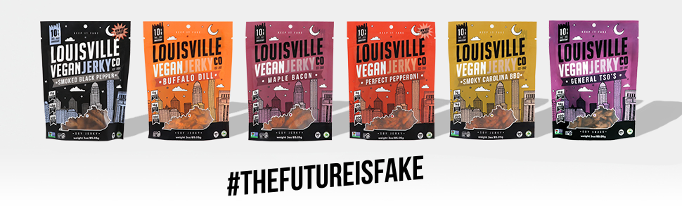 vegan, vegetarian, faf, fake meat, usa, local, hand made, lvjco, jerky, no soy, non-gmo, gluten-free