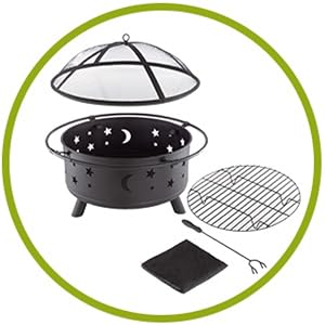Image of fire pits for outside set.