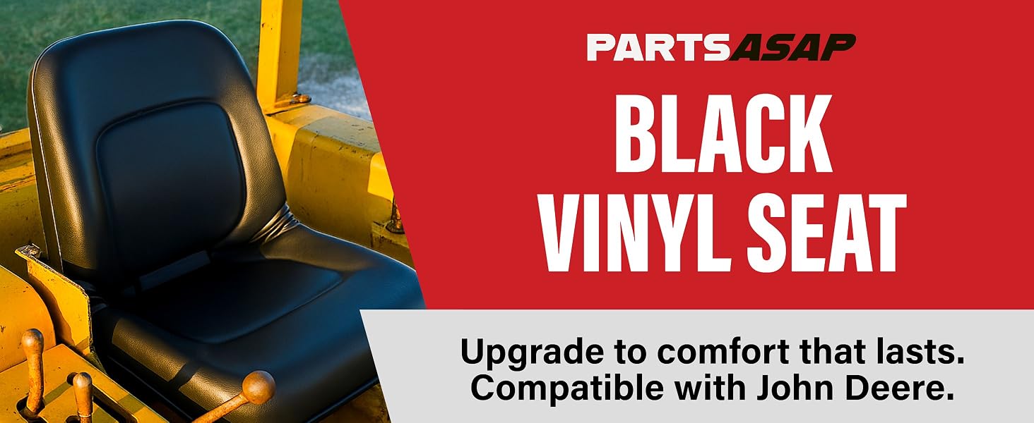 Parts ASAP Black Vinyl Seat