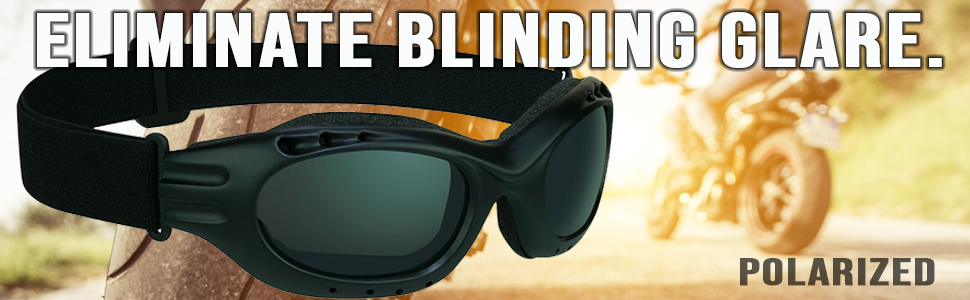 polarized motorcycle goggles biker sunglasses cuts glare