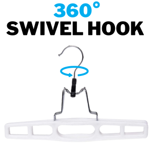equipped with 360 degree swivel hook which give you Effortlessly access and hang your clothes
