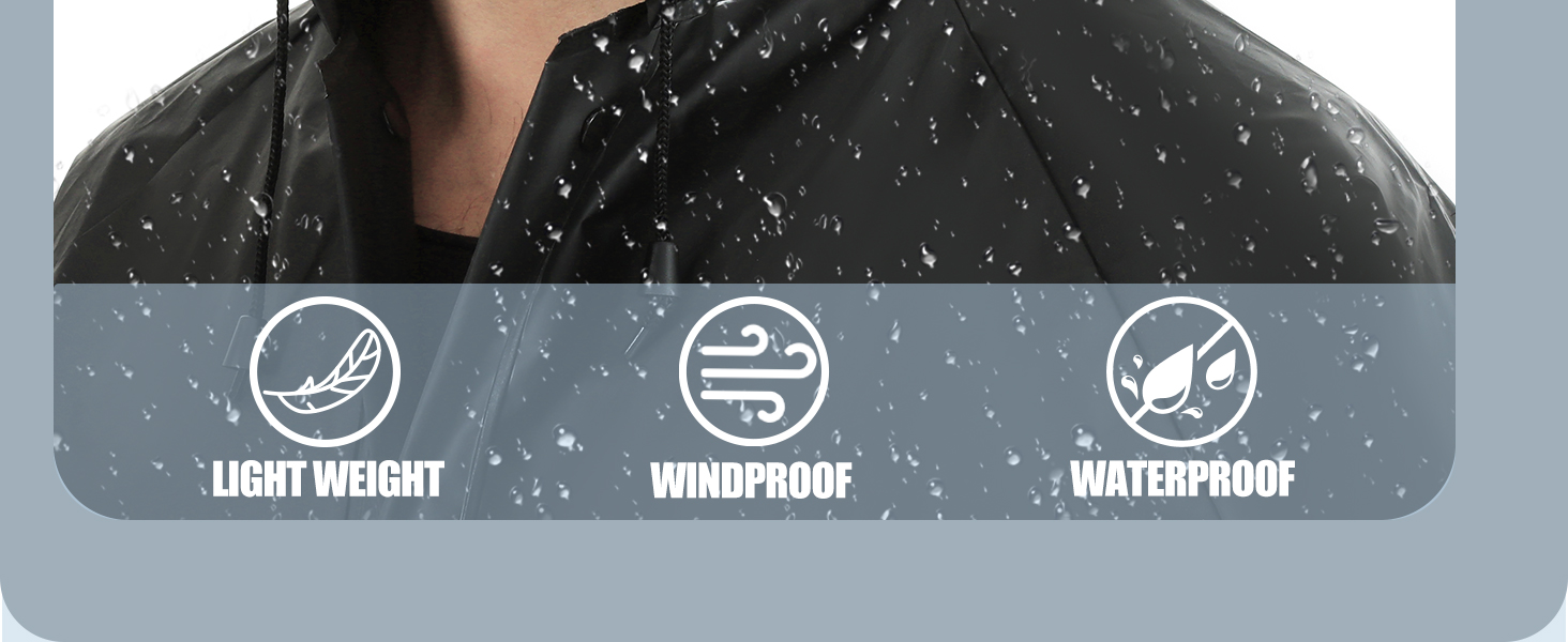 LIGHT WEIGHT RAIN SUITS