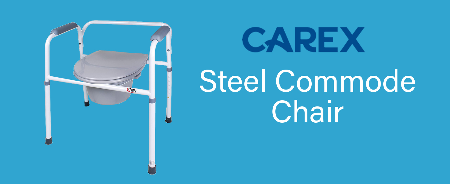 Carex Steel Commode Chair