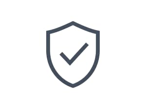 Shield and check icon representing GMP certified MCT oil manufacturing
