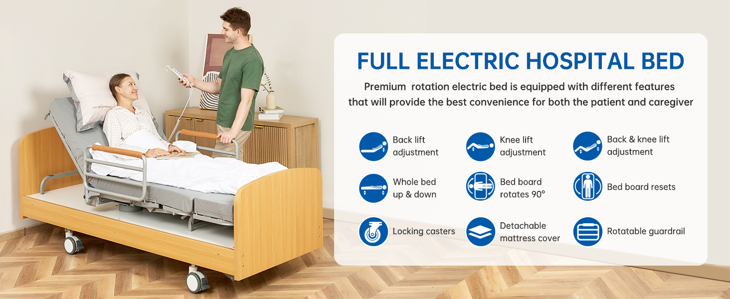 FULL ELECTRIC HOSPITAL BED