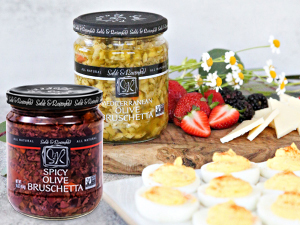 Olive Bruschetta Gluten-Free Kalamata Olive Sandwich Spread with Peppers and Olive