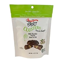 milk chocolate covered pistachio nut snack on the go