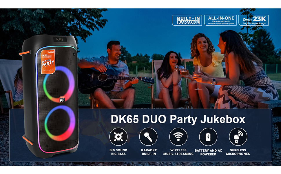Commodity name: The Platinum DK65 DUO Party Jukebox