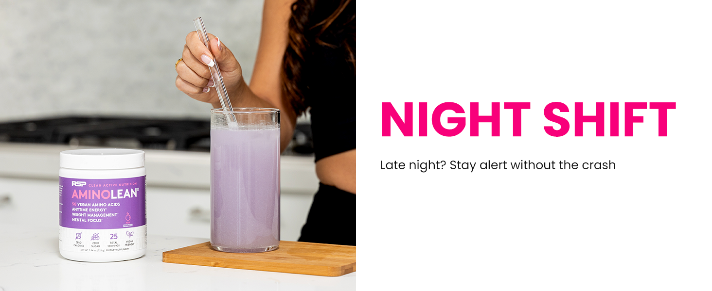Naturally Sweetened pre workout mixed in a glass with a straw