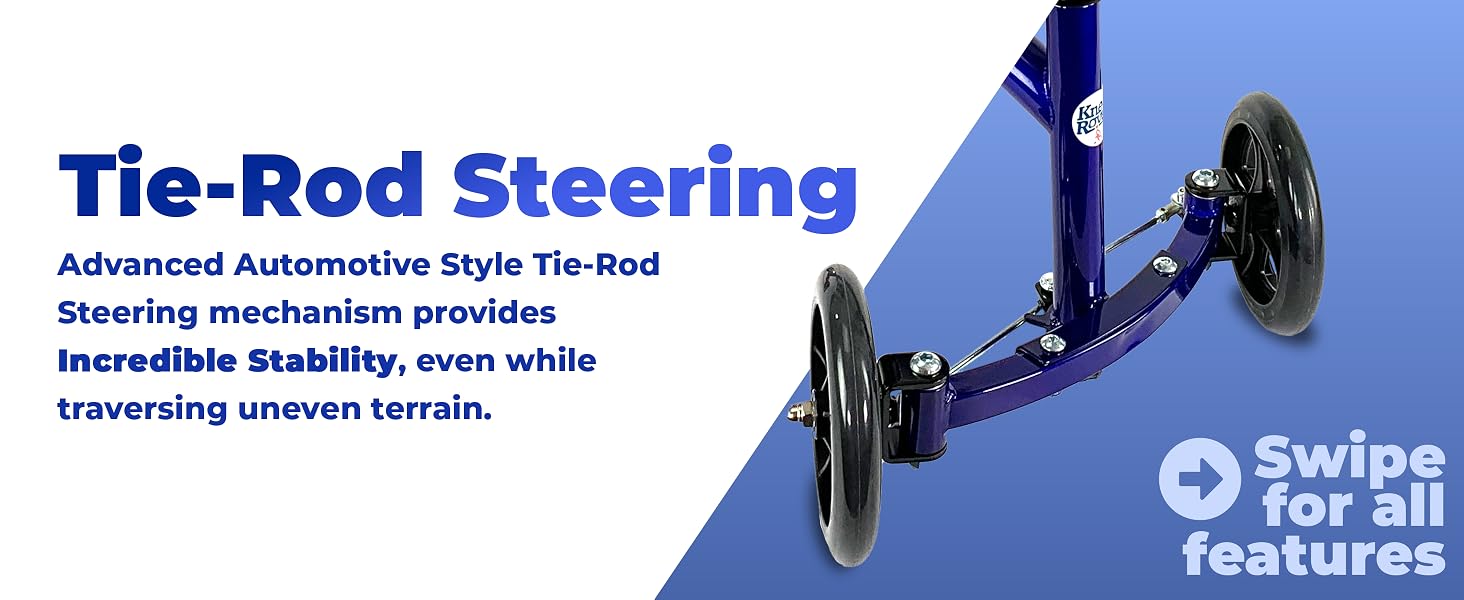 Kneerover scooter knee scooter broken foot surgery ankle injury knee walker rolling foldable scooter