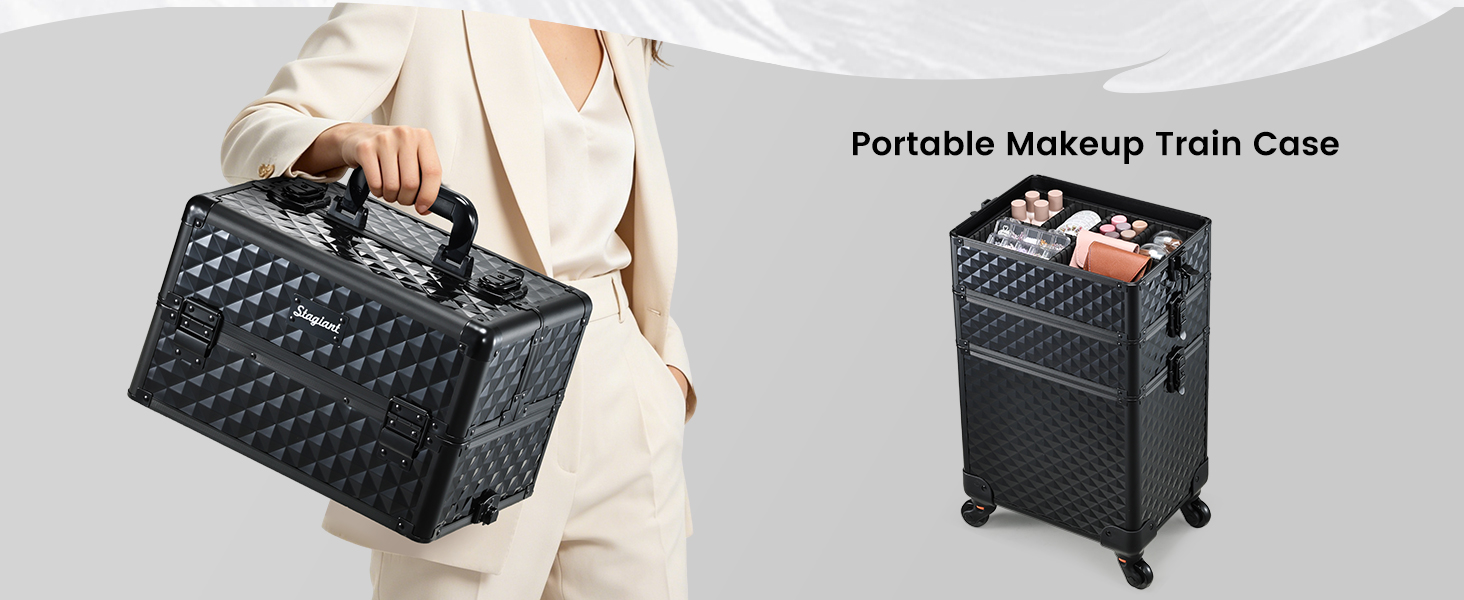 makeup case with wheels