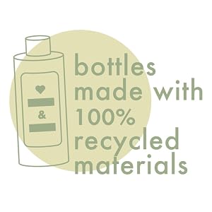 bottles made with 100% recycled materials