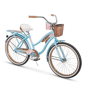 cruiser bike, huffy bike , panama jack bike, 26 inch bike, bike with basket , wicker basket , beach