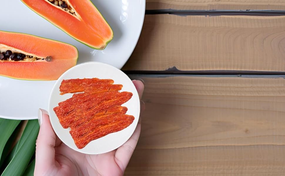 All Natural Dried Papaya Spears Snacks