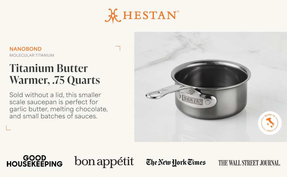 titanium butter warmer .75 quarts