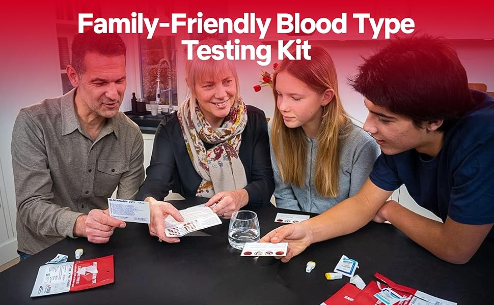eldon blood typing kit check your blood type blood type test card blood type home test kit