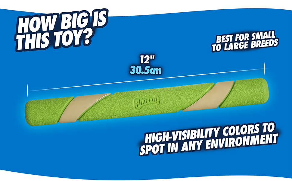 How big is this toy, 12&amp;amp;amp;#34; best for small to large breeds