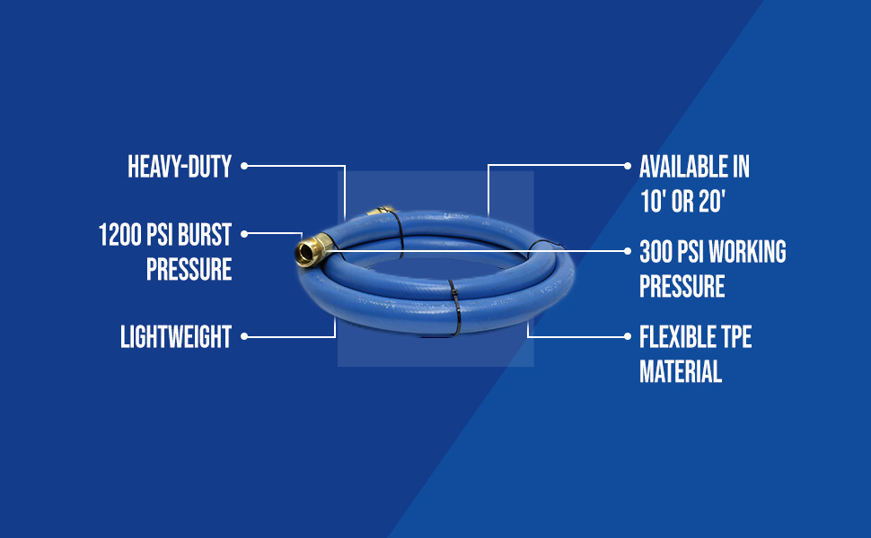 ShortyPro Blue Hose (H10-S10 &amp; H10-S20 &amp; H75-S10 &amp; H75-S20)