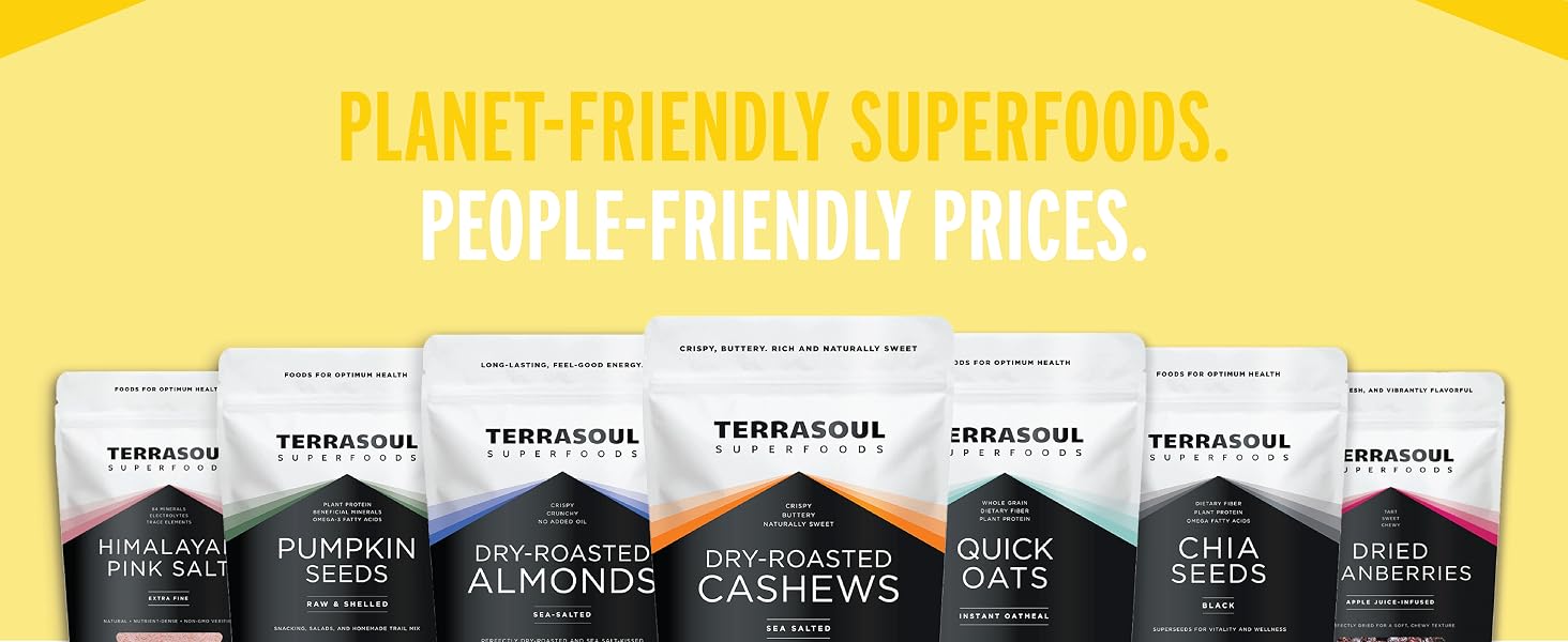 Planet-Friendly Superfoods. People-Friendly Prices.