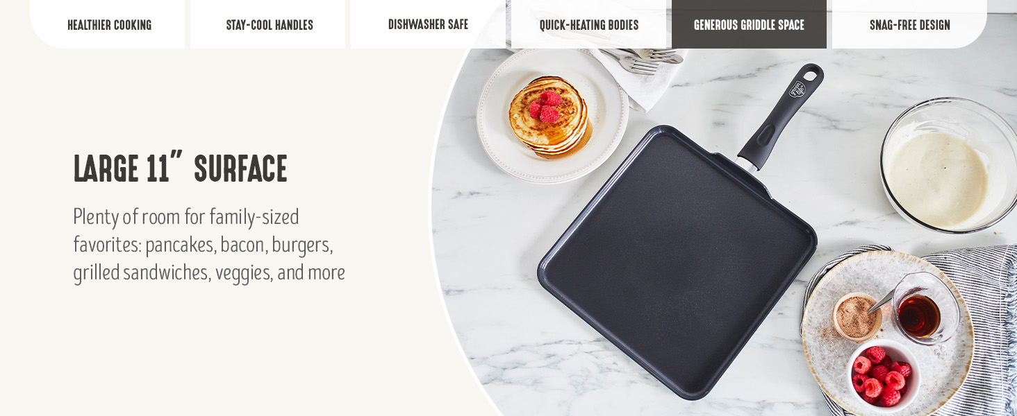 GreenLife, Ceramic Nonstick, PFAS-Free, Non-Toxic, Cookware, Saucepan, Soft Grip